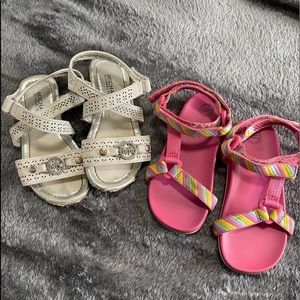 Michael kors- 2 pairs toddler sandals size 9